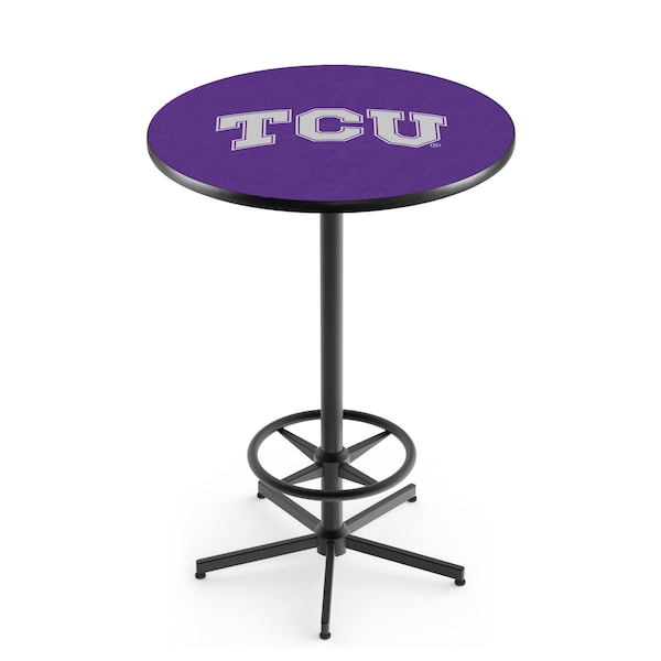 42" Black TCU Pub Table